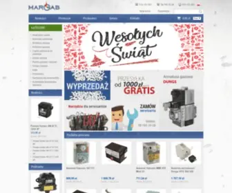 Margab.pl(Palniki gazowe olejowe Elco Riello Weishaupt Giersch Ecoflam FBR MAN Hansa Intercal Buderus Viessmann) Screenshot