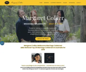 Margaretcolliercelebrant.com.au(Margaret Collier) Screenshot