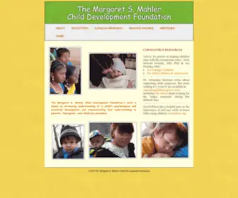 Margaretmahler.org(The Margaret S. Mahler Child Development Foundation) Screenshot