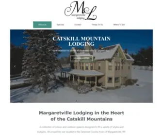 Margaretvillelodging.com(Catskills Lodging and Weddings) Screenshot
