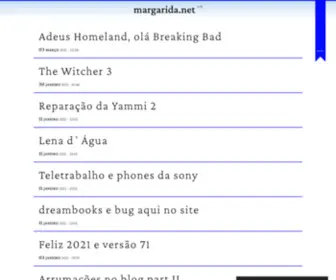 Margarida.net(Blog e portfolio) Screenshot