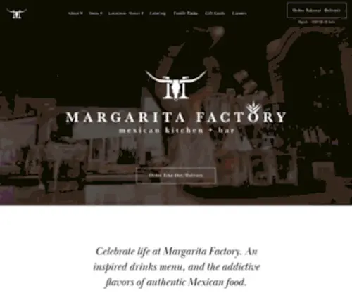 Margaritafactory.com(Margarita Factory) Screenshot