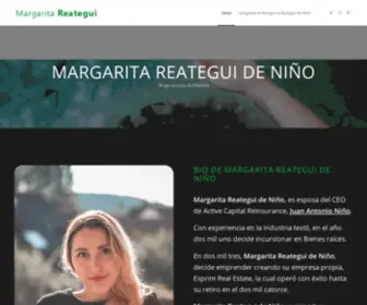 Margaritareategui.info(Margarita Reategui de Niño) Screenshot