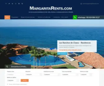 Margaritarents.com.ve(MargaritaRents.com # 1 en Alquileres Vacacionales. – Las más exclusivas propiedades de la Isla) Screenshot