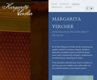 Margaritavercher.com(Margarita Vercher. Diseño y confección de ropa interior regional) Screenshot