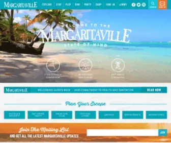 Margaritavilleskincare.com(Jimmy Buffett's Margaritaville) Screenshot