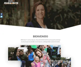 Margaritazavala.com(Candidata a Diputada) Screenshot