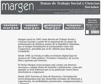 Margen.org(Portal Margen de Trabajo Social y Ciencias Sociales) Screenshot