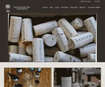 Margerumwines.com(Margerum Wine Company) Screenshot