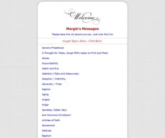 Margiesmessages.com(Margie's Messages) Screenshot