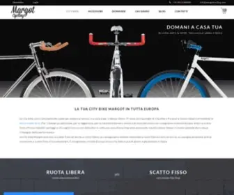 Margotcycling.com(PRODUZIONE ARTIGIANALE ITALIANA. Bici da città) Screenshot
