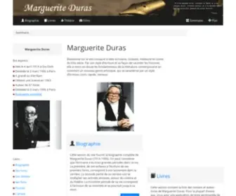 Marguerite-Duras.com(Marguerite Duras) Screenshot