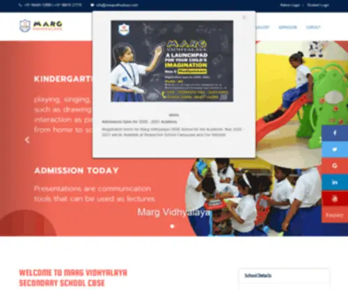 MargVidhyalaya.com(Marg Vidhyalaya CBSE School) Screenshot