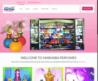 Marhabaperfumes.com(Happiness of mind through great perfumes) Screenshot