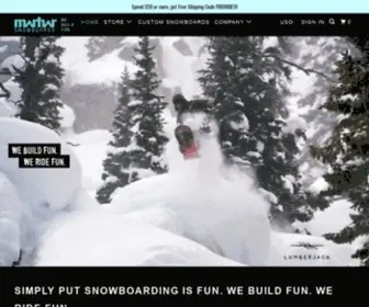 Marharsnowboards.com(Marhar Custom Snowboards) Screenshot