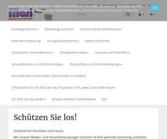 Mari-Medienverpackungen.de(Hüllen) Screenshot