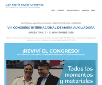 Mariaauxiliadora2019.com.ar(Con María Mujer Creyente) Screenshot