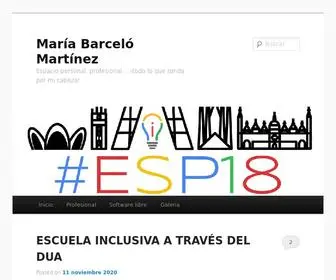 Mariabarcelo.es(María Barceló Martínez) Screenshot