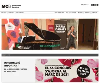 Mariacanals.org(Concurs Maria Canals) Screenshot