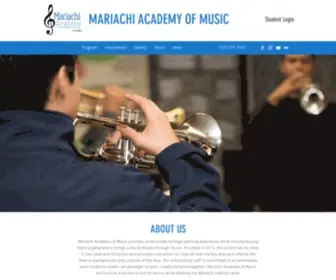 Mariachiacademy.com(Mariachi Academy of Music) Screenshot