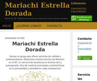 Mariachiestrelladorada.com(Mariachi Estrella Dorada) Screenshot