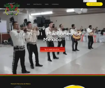 Mariachihalconesdemexicodallas.com(Servicios de Mariachis Texas) Screenshot