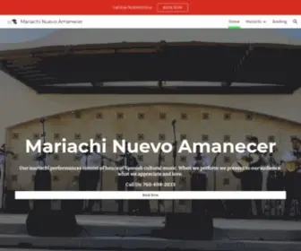 Mariachinuevoamanecer.com(Mariachi Nuevo Amanecer) Screenshot