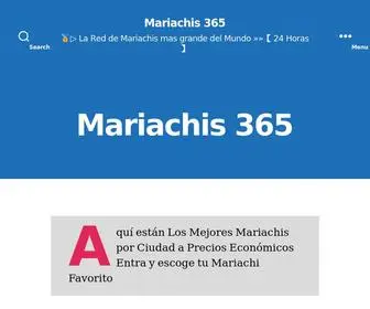 Mariachis365.com(Los Mejores Mariachis 2020) Screenshot