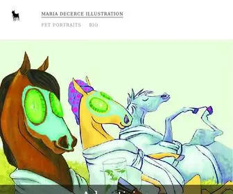 Mariadecerce.com(Maria DeCerce Illustration) Screenshot