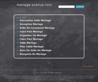 Mariage-Avenue.com(Mariage Avenue) Screenshot