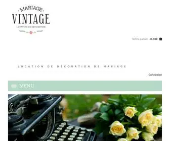 Mariage-Vintage.fr(Mariage Vintage) Screenshot