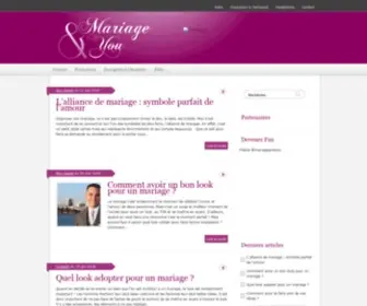 Mariageandyou.com(Conseils d'organisation pour votre mariage) Screenshot