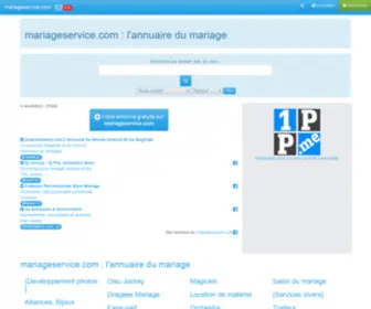 Mariageservice.com(Mariage Service) Screenshot