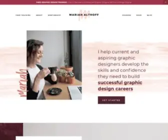 Mariahalthoff.com(Graphic Design) Screenshot
