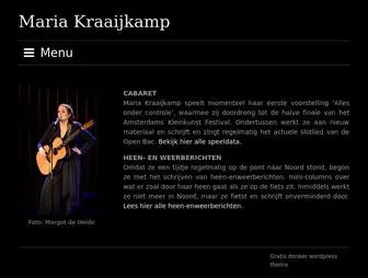 Mariakraaijkamp.nl(Maria Kraaijkamp) Screenshot