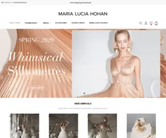 Marialuciahohan.com(Online luxury clothing shop) Screenshot