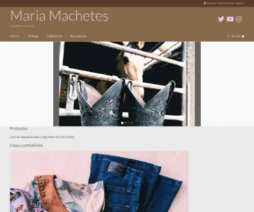 Mariamachetes.com(Western Clothes) Screenshot