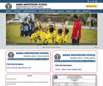 Mariamanipur.org(Maria Montessori Senior Secondary School) Screenshot