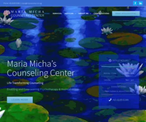 Mariamicha.com.sg(Maria Micha’s Counseling Center) Screenshot