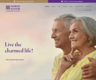 Marian-Manor.com(Marian Manor Assisted Living community) Screenshot