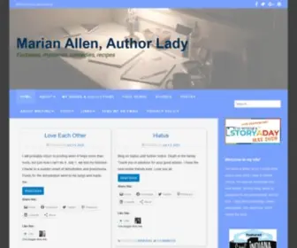 Marianallen.com(Fantasies, mysteries, comedies, recipes) Screenshot