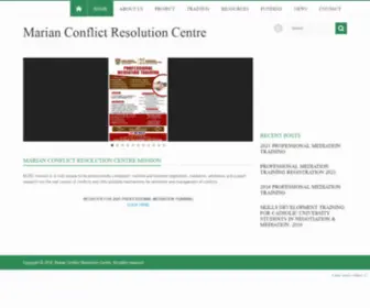 Mariancrc.org(Marian Conflict Resolution Centre) Screenshot