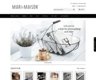 Mariandmaison.com(Mari & Maison) Screenshot