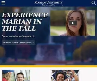 Marian.edu(Marian University) Screenshot