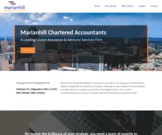 Marianhillca.com(Chartered Accountants) Screenshot