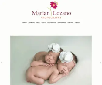 Marianlozanophotography.com(Marian Lozano) Screenshot