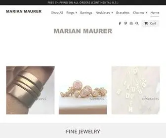 Marianmaurer.com(Marian Maurer Fine Jewelry) Screenshot