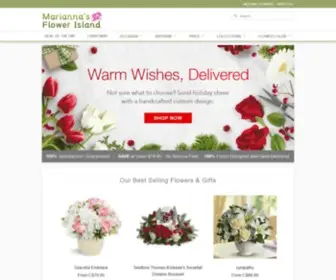 Mariannasflowers.net(SAME-DAY Flower Delivery in Burlington by Your Local Florist) Screenshot