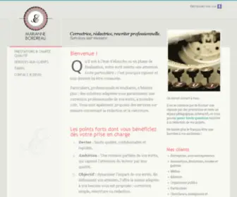 Mariannebordreau.com(Marianne Bordreau) Screenshot