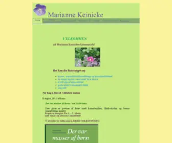 Mariannekeinicke.dk(Marianne Keinicke) Screenshot